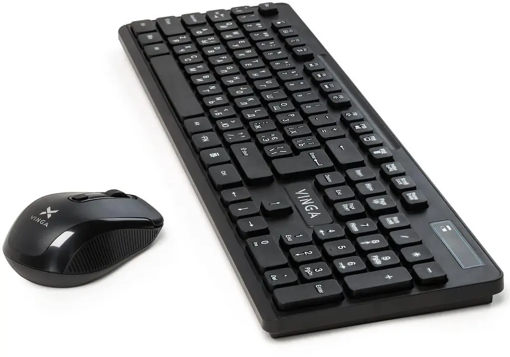 Комплект (клавиатура и мышь) Vinga KBSW-100 Wireless (KBSW-100) Black - фото 3