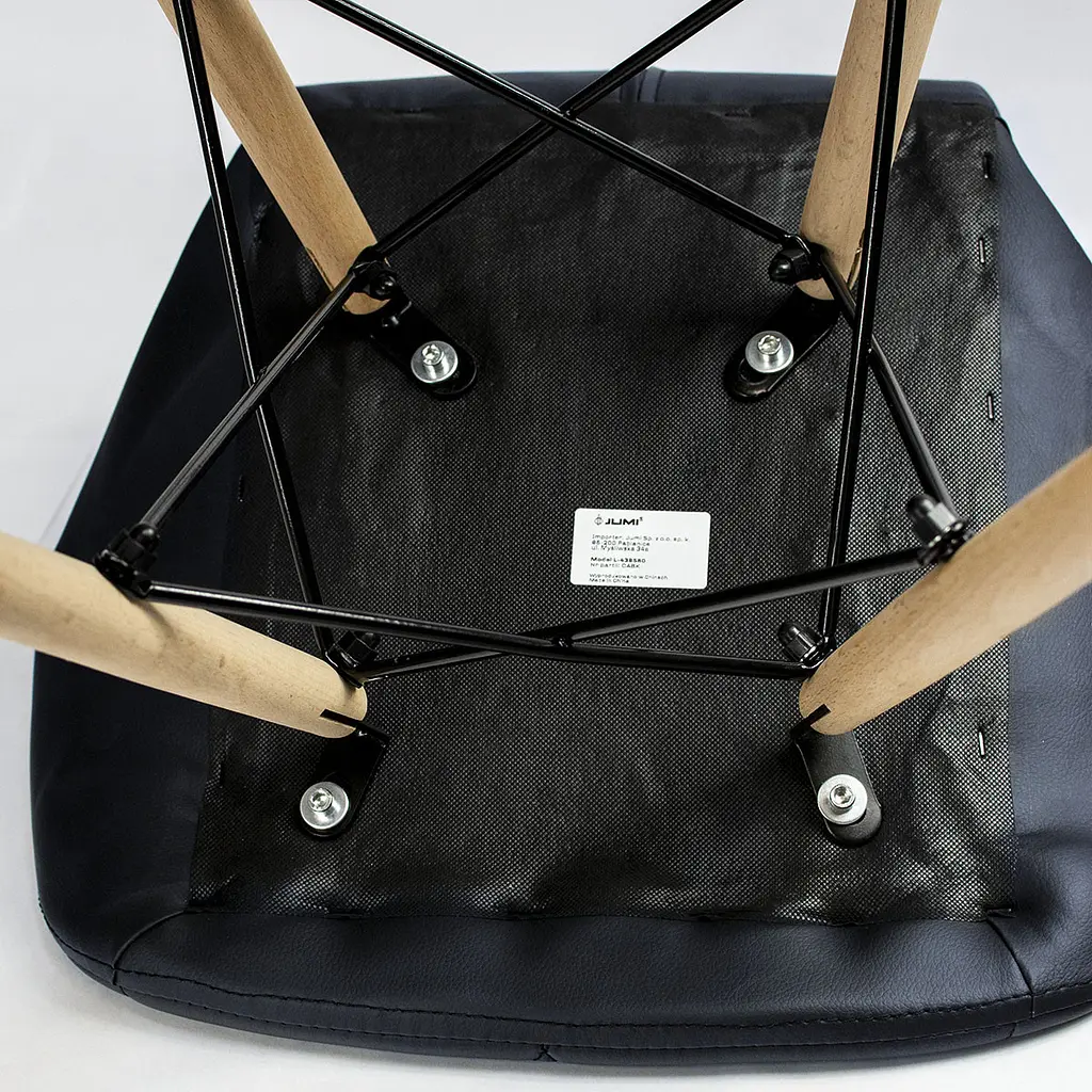 Крісло JUMI Scandinavian Design (еко-шкіра) Black - фото 6
