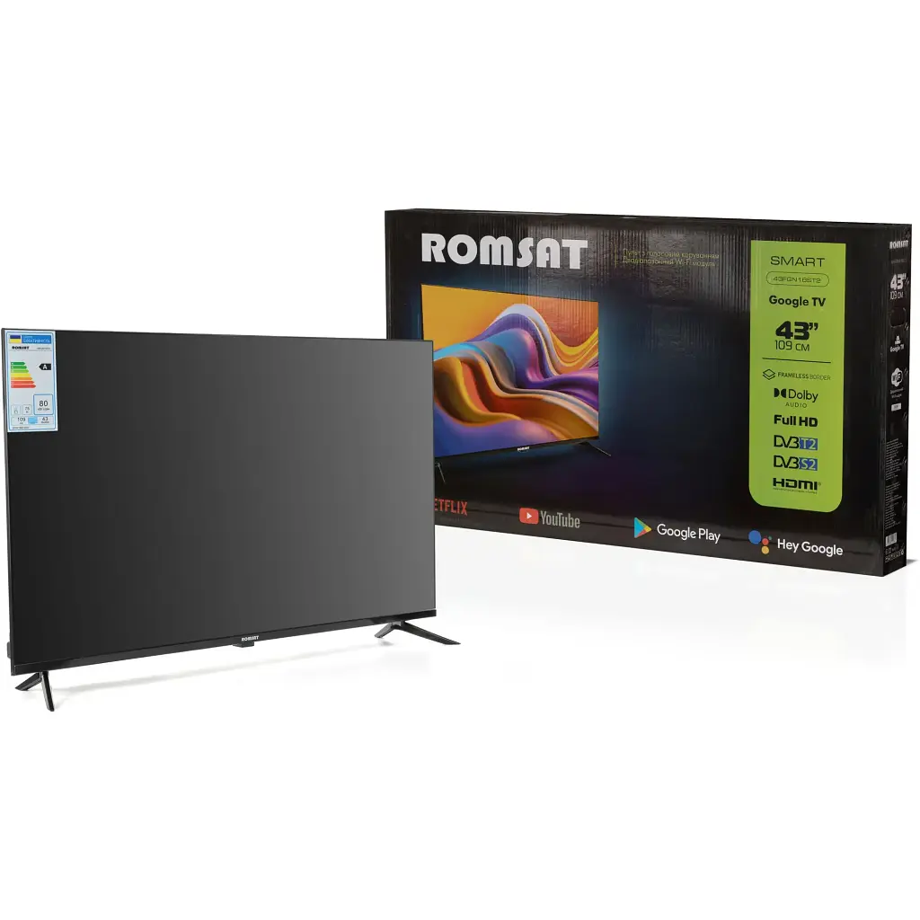 Телевізор Romsat 43FGN18ST2 Smart TV WiFi (Офіційний GOOGLE) - фото 15