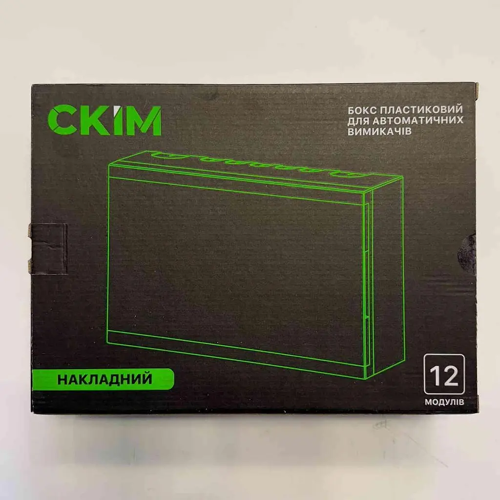 Бокс пластиковий СКІМ 12 модулів накладний IP40 білий ( С11902013 ) - фото 9