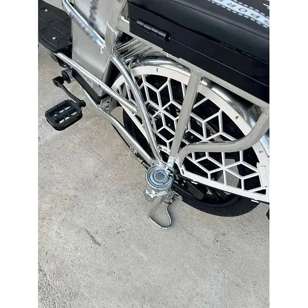 Електровелосипед Minako U18" 600W 60V 26Ah + сидіння/багажник сірий - фото 6