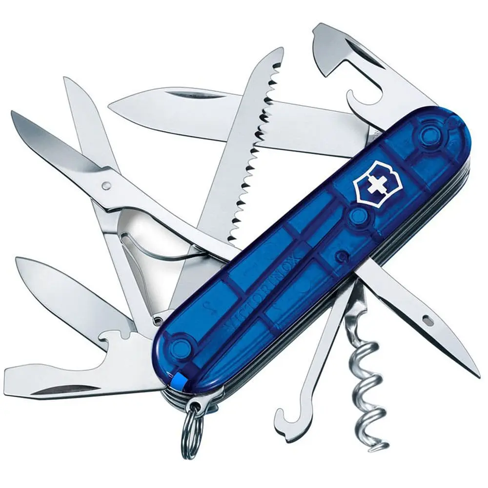 Ніж Victorinox Huntsman Ukraine 91мм,15функ,син.прозор-жовт.прозор - фото 2