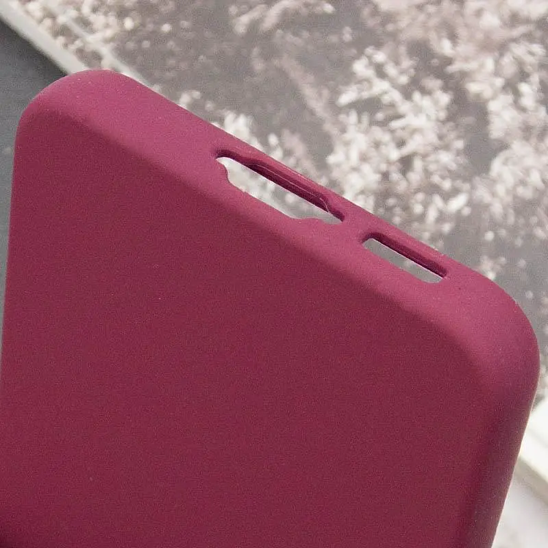 Чехол Silicone Cover Lakshmi Full Camera (AAA) для Samsung Galaxy A56 5G Бордовый / Plum - фото 7