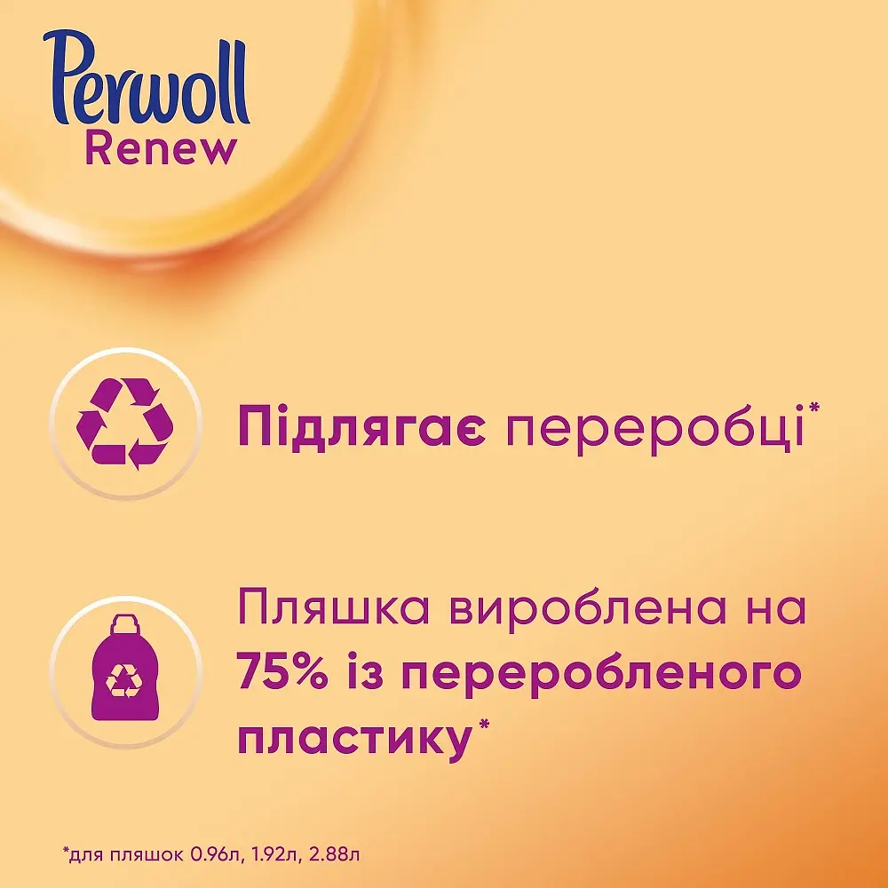 Засіб для делікатного прання Perwoll Renew для щоденного прання, 990 мл - фото 3