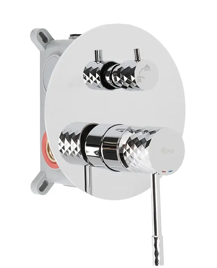 Душова система прихованого монтажу Rea Lungo Diamond chrome + BOX REA-P6963 - фото 2