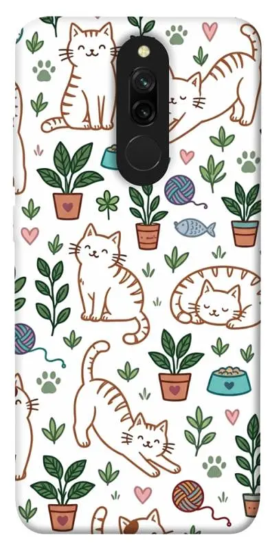 TPU чохол Demsky Cats pattern для Xiaomi Redmi 8