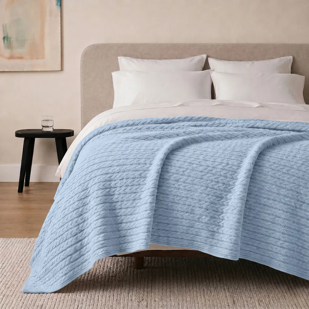 Плед покривало Cosas Cloud Knitted Braid 240х260 см косичка (Blanket_19Cloud_KnittedBraid_240x260) - фото 2