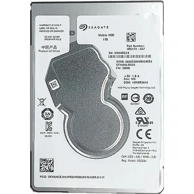 Жорсткий диск Seagate Mobile HDD 2.5" 1TB 5400 rpm 128MB SATAIII (ST1000LM035) - фото 2