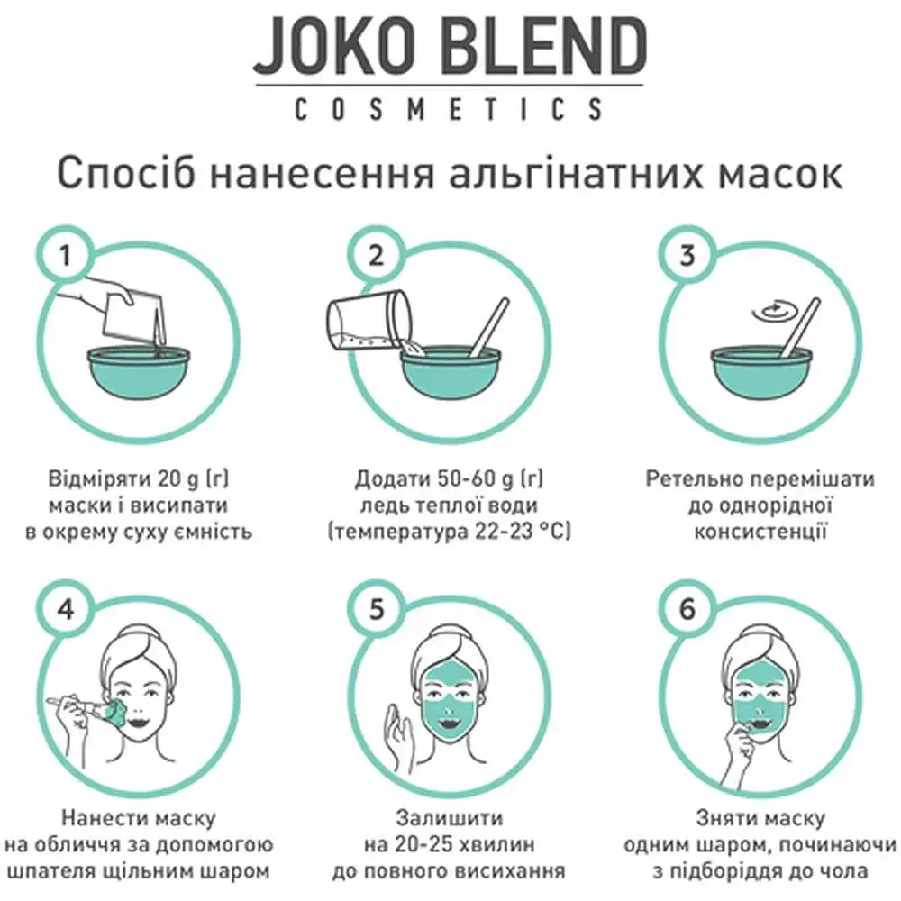 Альгінатна маска Joko Blend для шкіри навколо очей 600 г - фото 4
