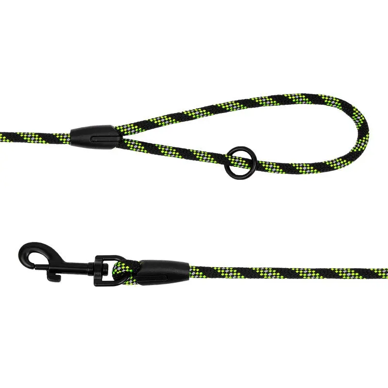 Повідець для собак Barksi Active 183х0.9 см чорно-салатовий - фото 3