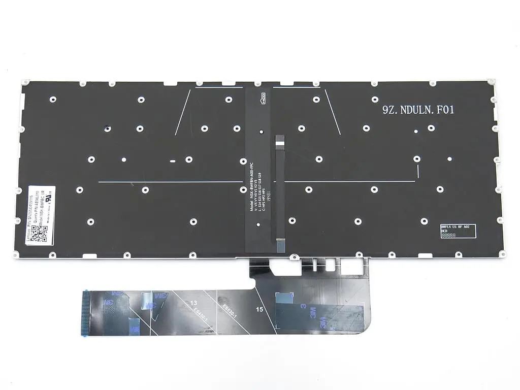 Клавіатура для Lenovo YOGA 530S-14, 530S-14ARR, 530S-14IKB, 530S-15, 530S-15ARR, 530S-15IKB (RU Black з підсвічуванням). Оригінал. - фото 2