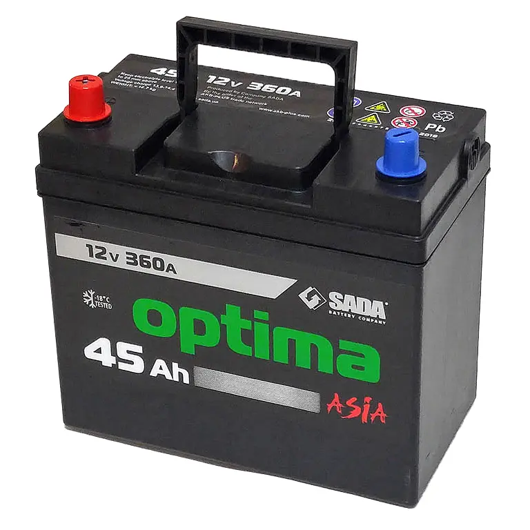 Автомобильный аккумулятор Optima Asia 6СТ-45 (+/-) 12В 45Ач 360А - фото 3