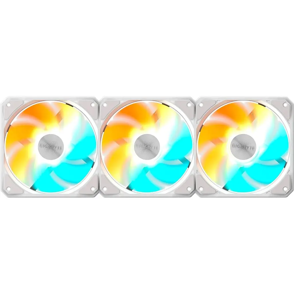 Вентилятор Gigabyte EZ CHAIN RVS FAN 120 3-Pack White (GP-GBT EZRVSFAN1203 ICE) - фото 3