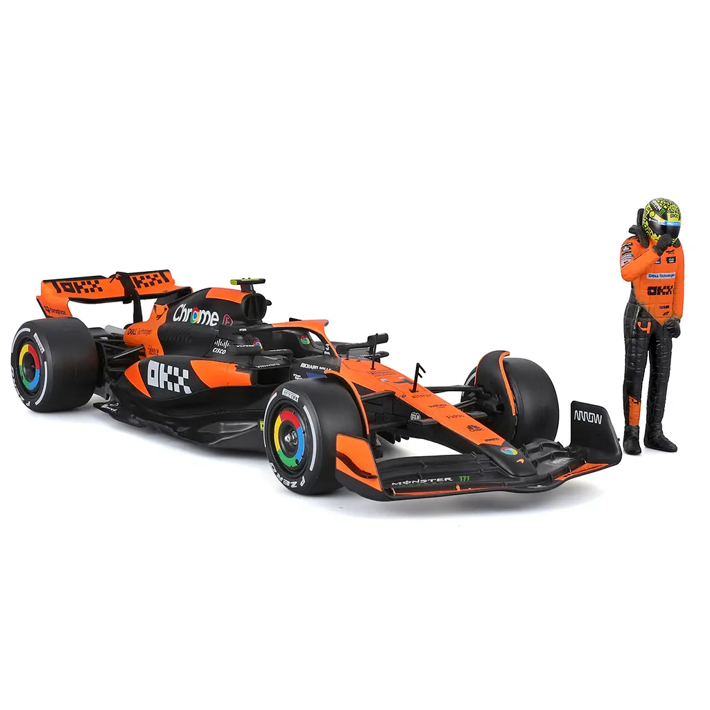 Автомодель з фігуркою Bburago McLaren MCL38, 1:24 в асортименті (18-28040) - фото 6