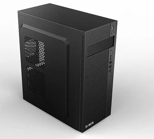 Корпус 2E ALFA Black, без БЖ, Mid Tower, для ATX / Micro ATX, 1хUSB 3.0, 2хUSB 2.0, 191x418x358 мм, 2.5 кг (2E-E185) - фото 2