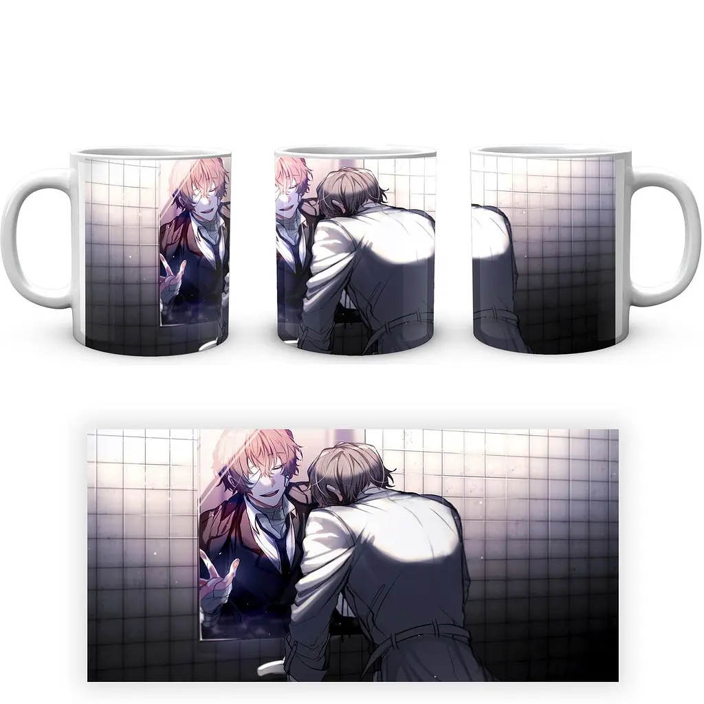 Кружка GeekLand Bungou Stray Dogs Проза Бродячих Псов Дазай BSD 25 330 мл белая - фото 4
