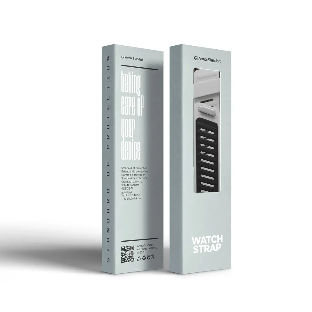 Ремінець ArmorStandart Silicone Tech для Whoop 5.0 / MG Grey with Silver (ARM90097) - фото 5