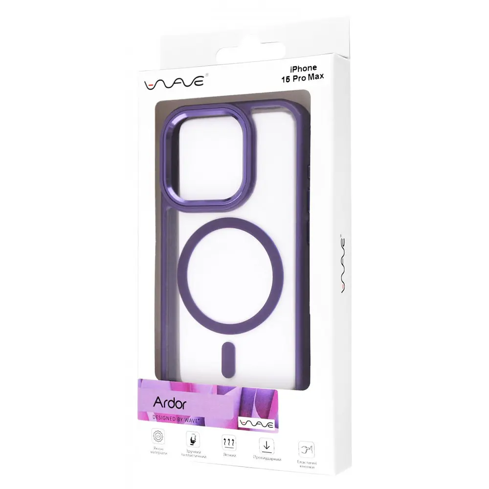 Чохол WAVE Ardor Case with Magnetic Ring iPhone 15 Pro Max в асортименті - фото 2