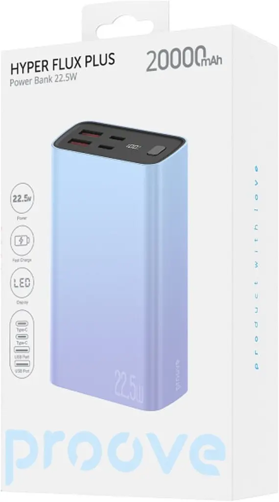 Портативний акумулятор Proove Hyper Flux Plus 22.5W 20000mAh gradient (PBF222120009) - фото 3