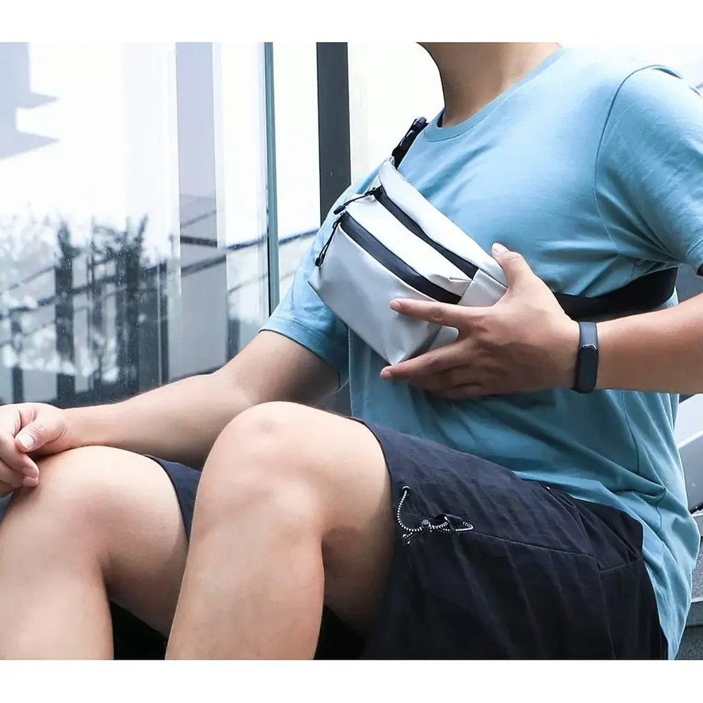 Поясная сумка Freetie Multifunctional Sports Leisure Waist Bag Silver (M51013) [104310] - фото 2