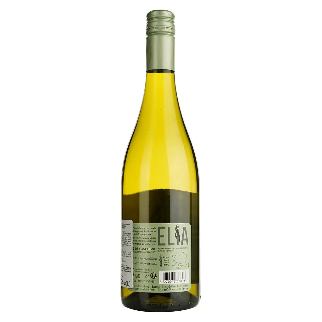 Вино Elia Blanc, белое, сухое, 0,75 л - фото 2