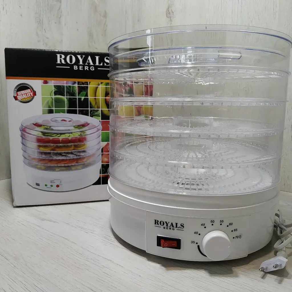 Сушарка для овочів та фруктів Royals Berg електрична 800W - фото 4