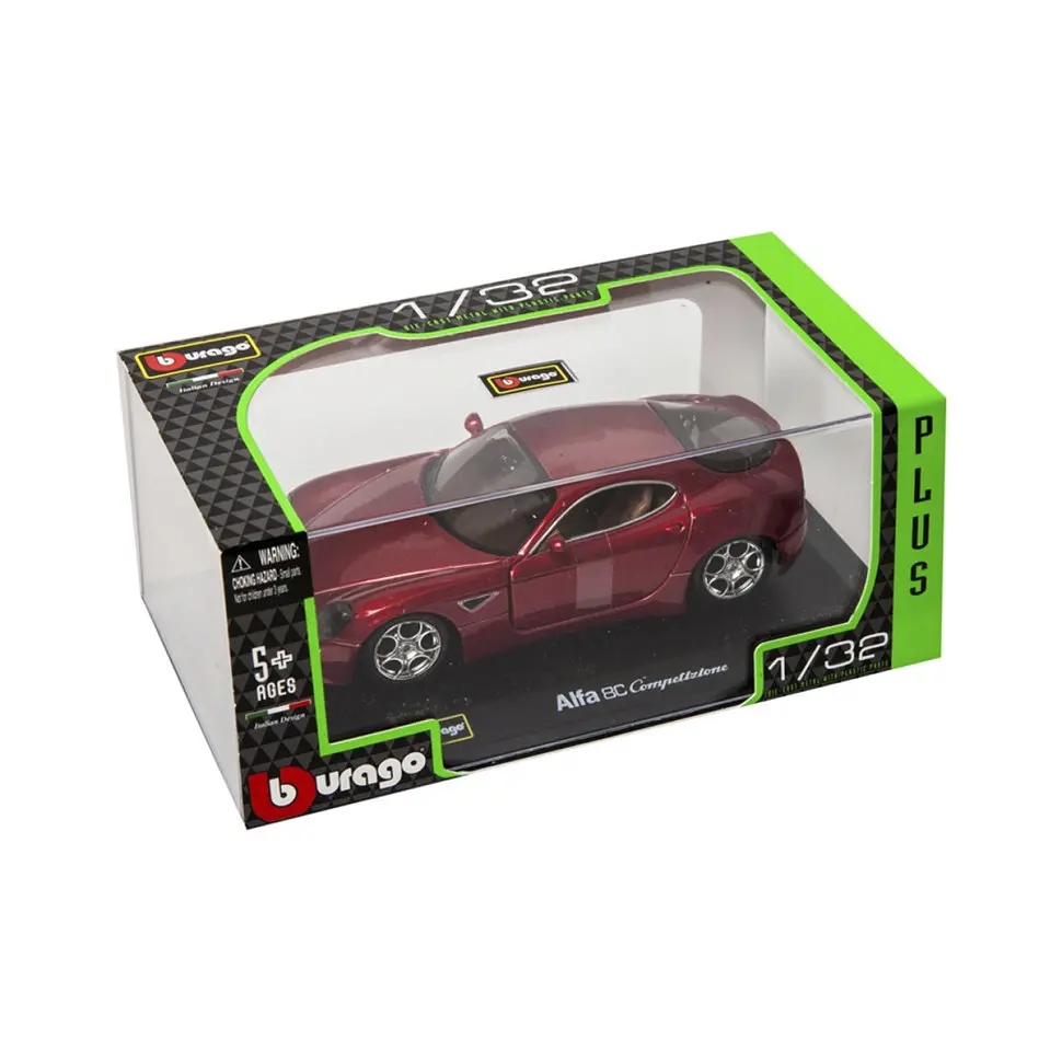 Дитяча автомодель ALFA 8C COMPETIZIONE Bburago 18-43004 червоний металік, 1:32 - фото 3