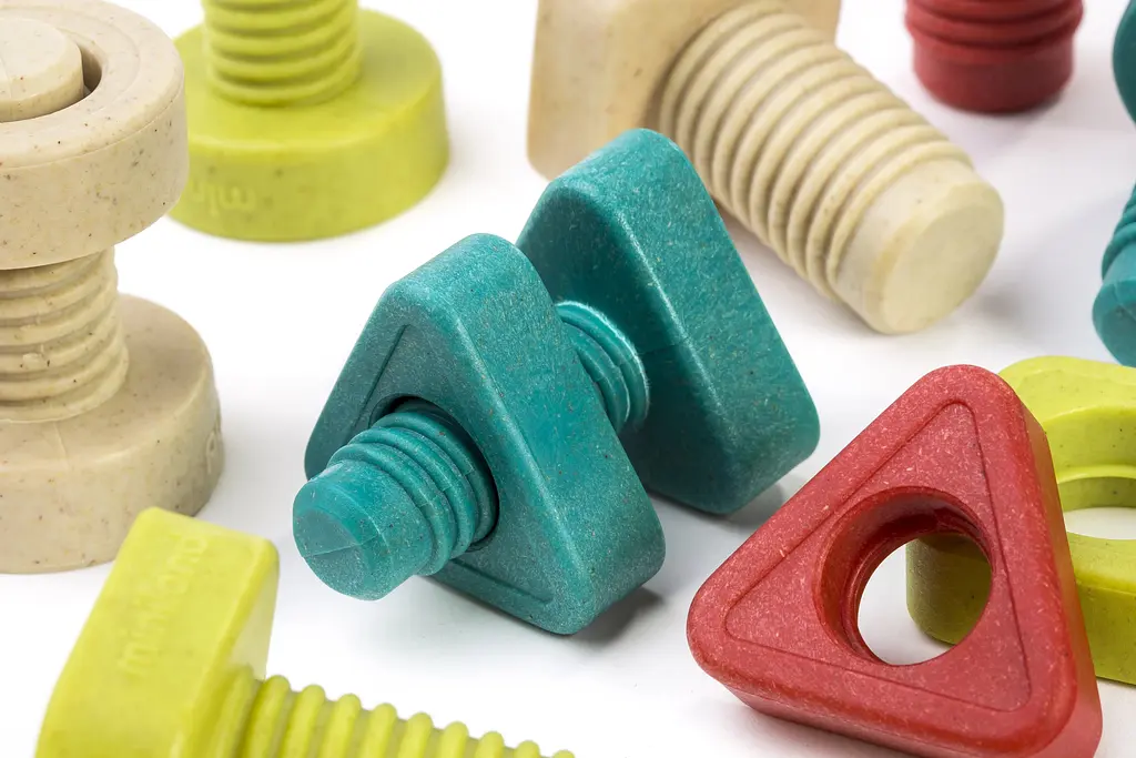 Еко-конструктор Miniland Набір болтів і гайок (32255) - фото 6