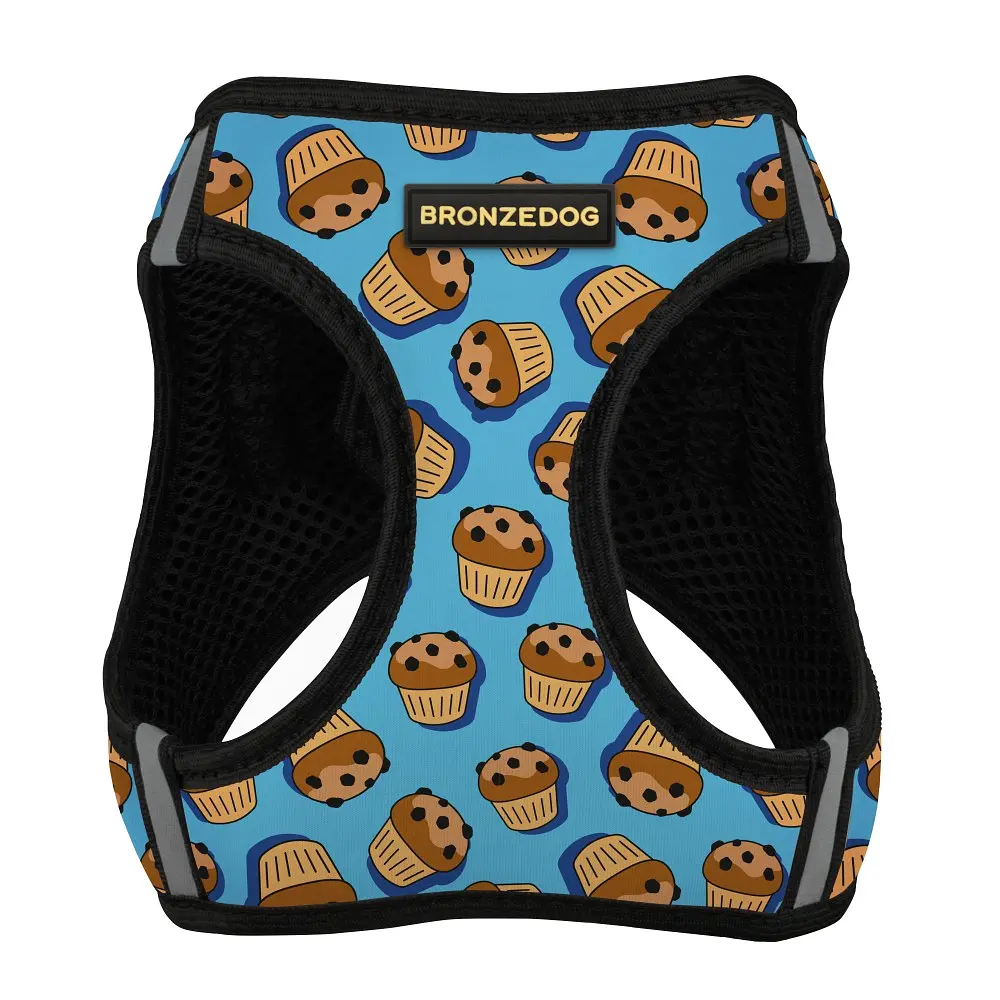 Шлея для собак Bronzedog Sport Vest Кекси M 24х18х3 см блакитна - фото 2
