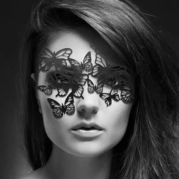 Маска на обличчя Bijoux Indiscrets Sybille Mask з клейовим кріпленням - фото 5