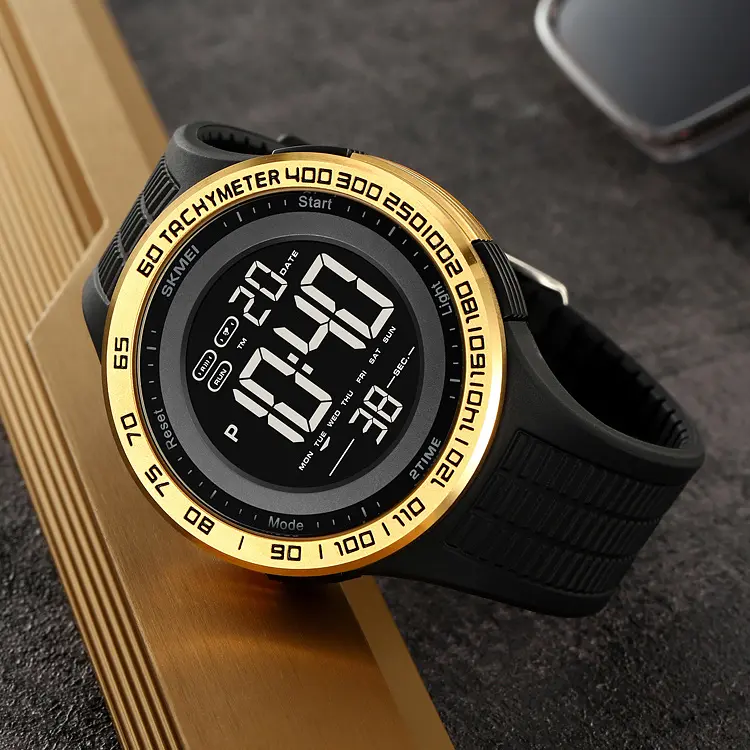 Чоловічий наручний годинник 2155GD Gold Skmei acs0030226 - фото 6