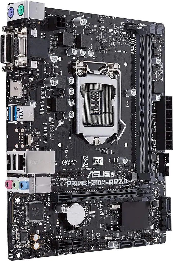 Материнська плата ASUS Prime H310M-R R2.0 (Prime H310M-R R2.0) (Socket 1151 v2, Intel H310, Micro-ATX) Б/в - фото 3