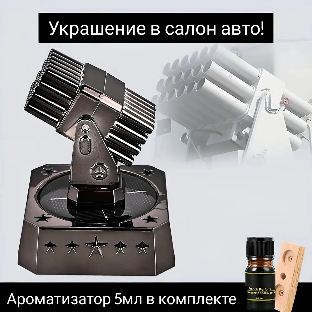 Ароматизатор автомобільний ППО S-651 на сонячній батареї (Океан) - фото 3