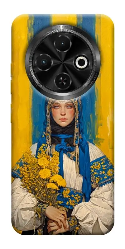 TPU чохол Demsky Ukrainian woman для TECNO Spark 30C