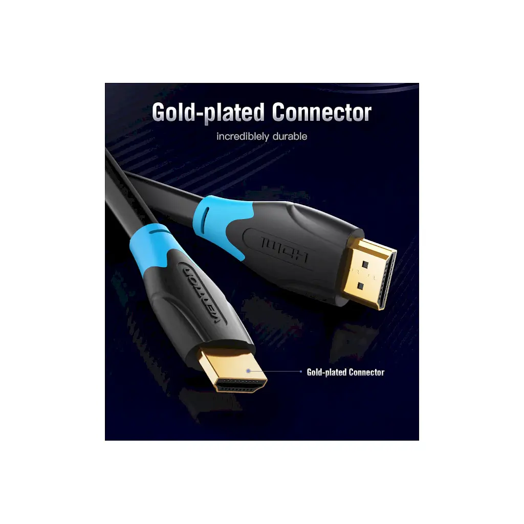 Кабель мультимедійний HDMI M to HDMI M 8.0m V2.0 4K60Hz Vention (AACBK) - фото 9