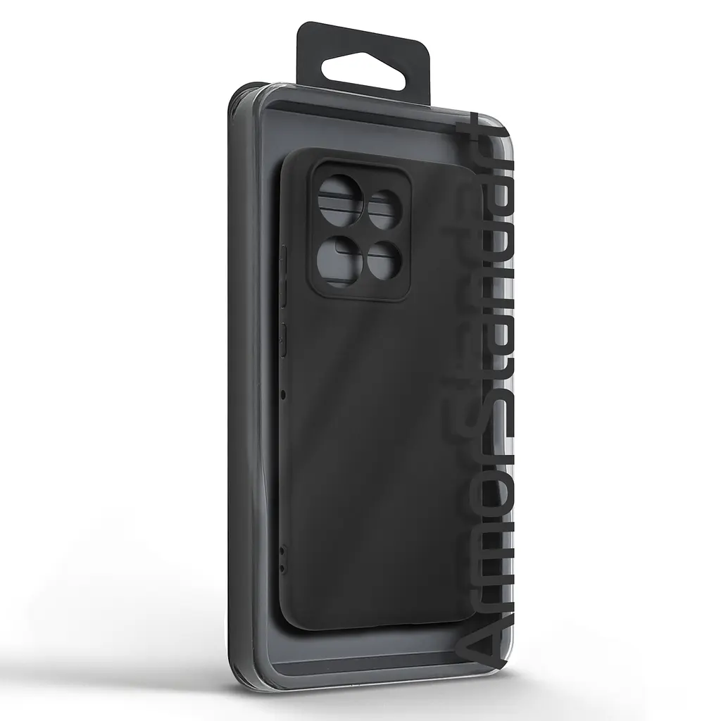 Чехол-накладка для смартфона Motorola G75 5G противоударный, силиконовый, термополиуретановый (ТПУ), с защитой камеры и корпуса, черный, защита всего корпуса, ArmorStandart (ARM81625) - фото 5