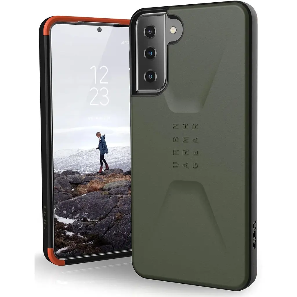 Оригінальний протиударний чохол UAG Civilian Samsung Galaxy S21 Plus (6.7") Olive (21282D117272) - фото 6