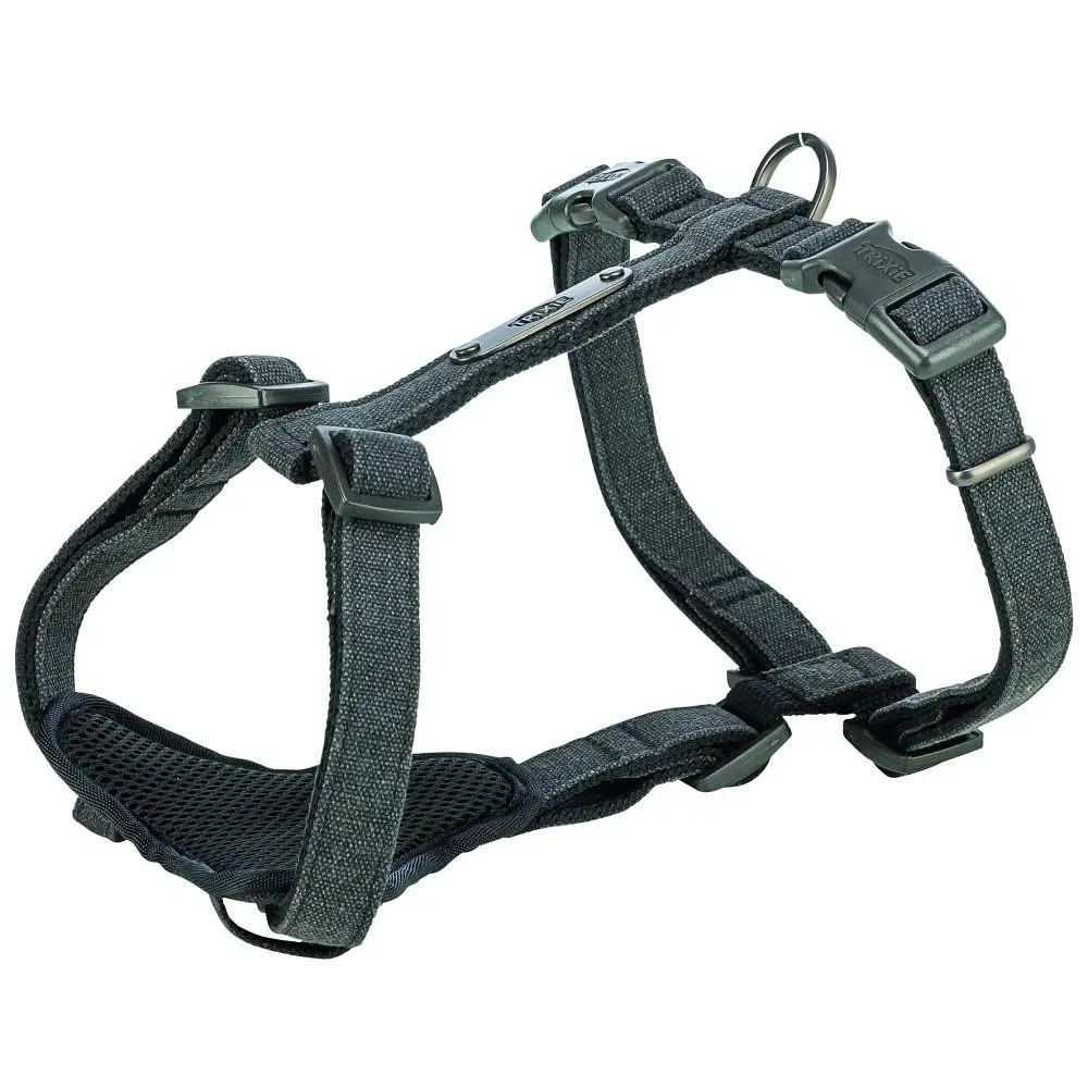 Шлея Trixie CityStyle H-harness для собак бавовна XS-S 30-44 см 10 мм чорний - фото 5