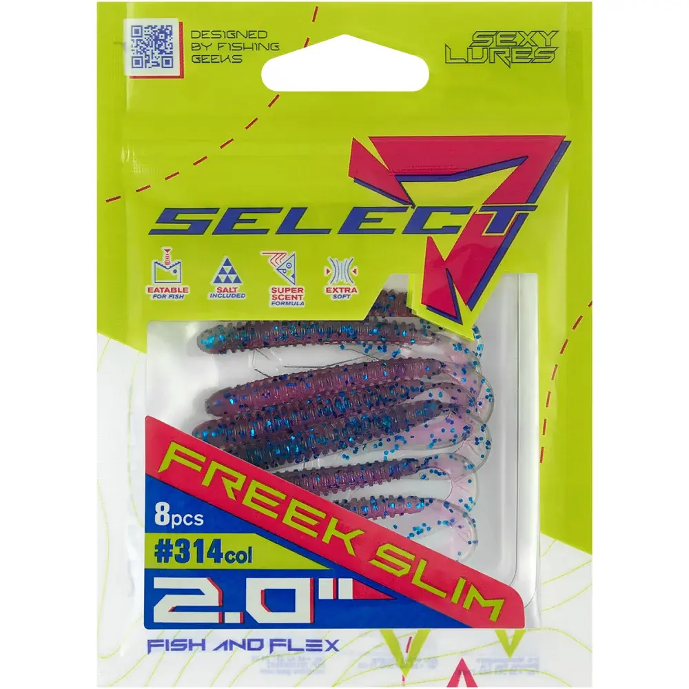 Силікон Select Freek Slim 2" 314 FE (8 шт/уп) - фото 2