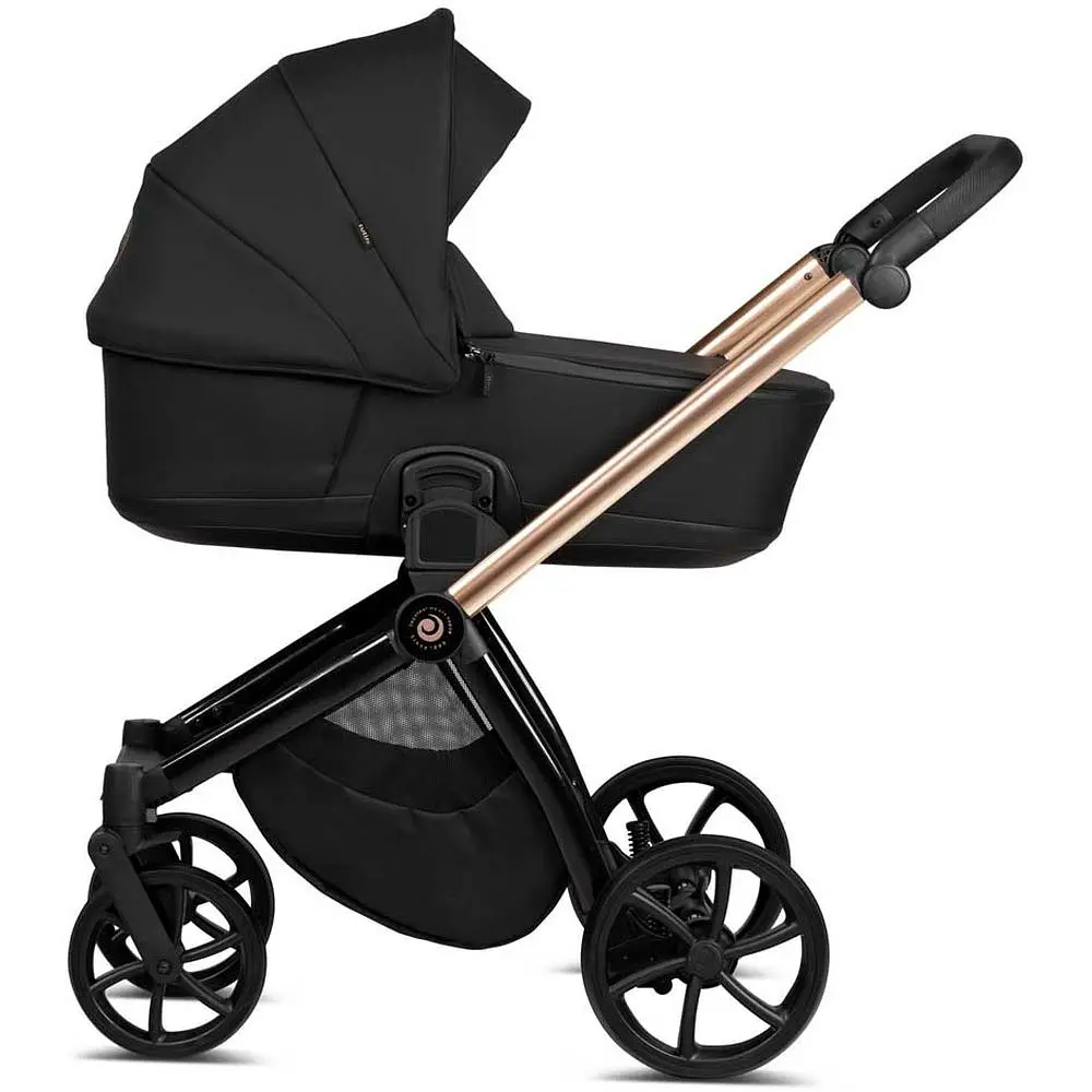 Коляска Tutis Mio Plus Thermo Black Edition Rose Gold, універсальна 2 в 1, чорна (1352292) - фото 7