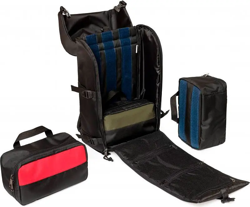 Рюкзак туристичний Vinga Travel Medical Backpack Oxford 1680D + 3 bags Black (VTMBPB3B) [87975] - фото 8
