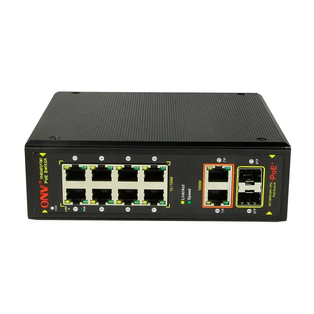 PoE-комутатор 10-портовий ONV-IPS7108PF Combo ports (73-00009)