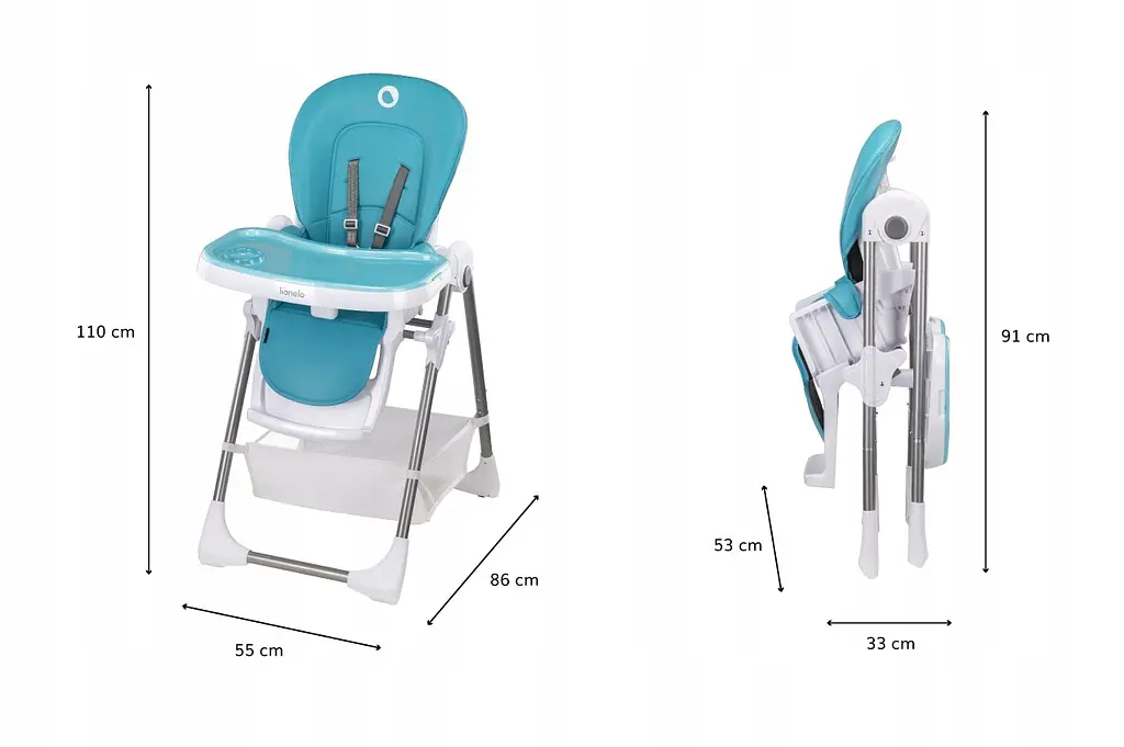 Стільчик для годування Lionelo Linn Plus Tourquise - фото 8