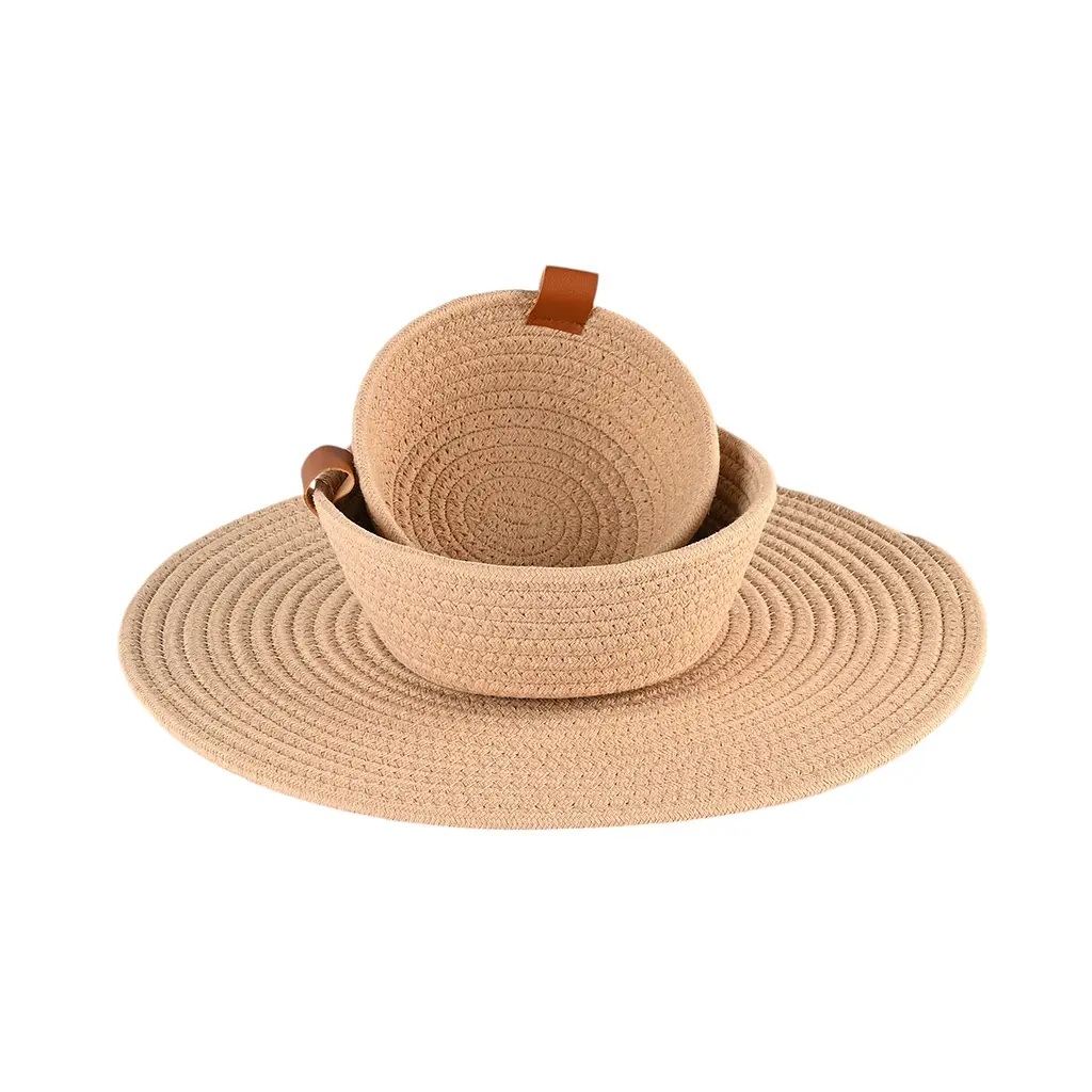 Кошик плетений МВМ My Home (MVM) TH-33 M 20х7.5 cм бежевий (TH-33 M BEIGE) - фото 3