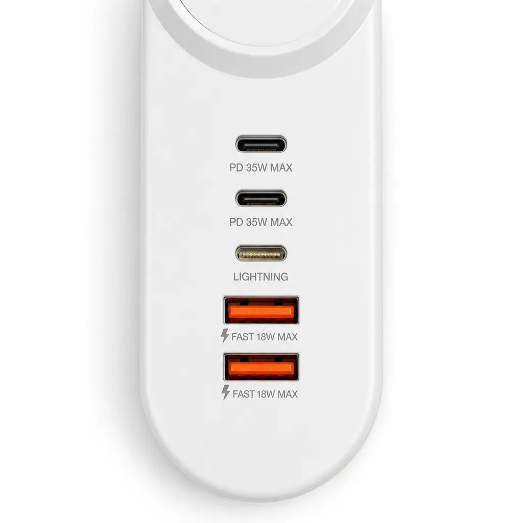 Зарядний пристрій XoKo 2xUSB QC 18W + 2xUSB-C PD35W (XK-QC-505) - фото 6