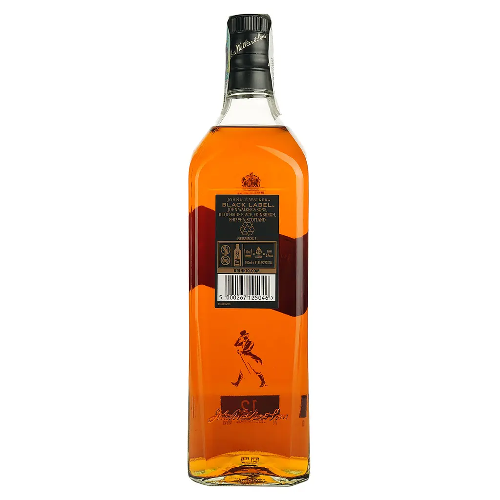 Віскі Johnnie Walker Black Label Blended Scotch Whisky 40% 1 л - фото 4