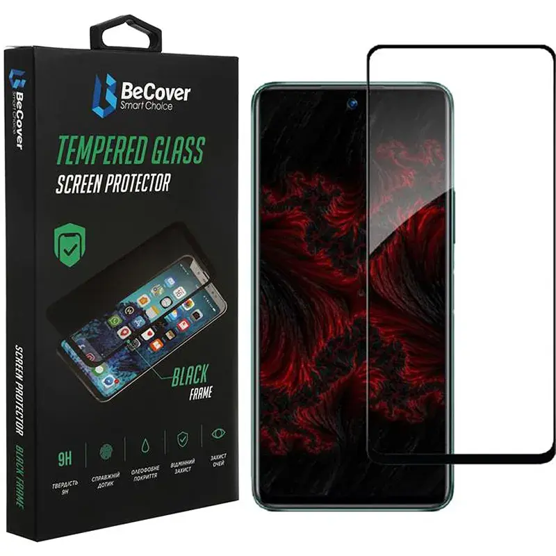 Скло захисне BeCover Infinix Hot 11S (X6812) Black (707600) - фото 2