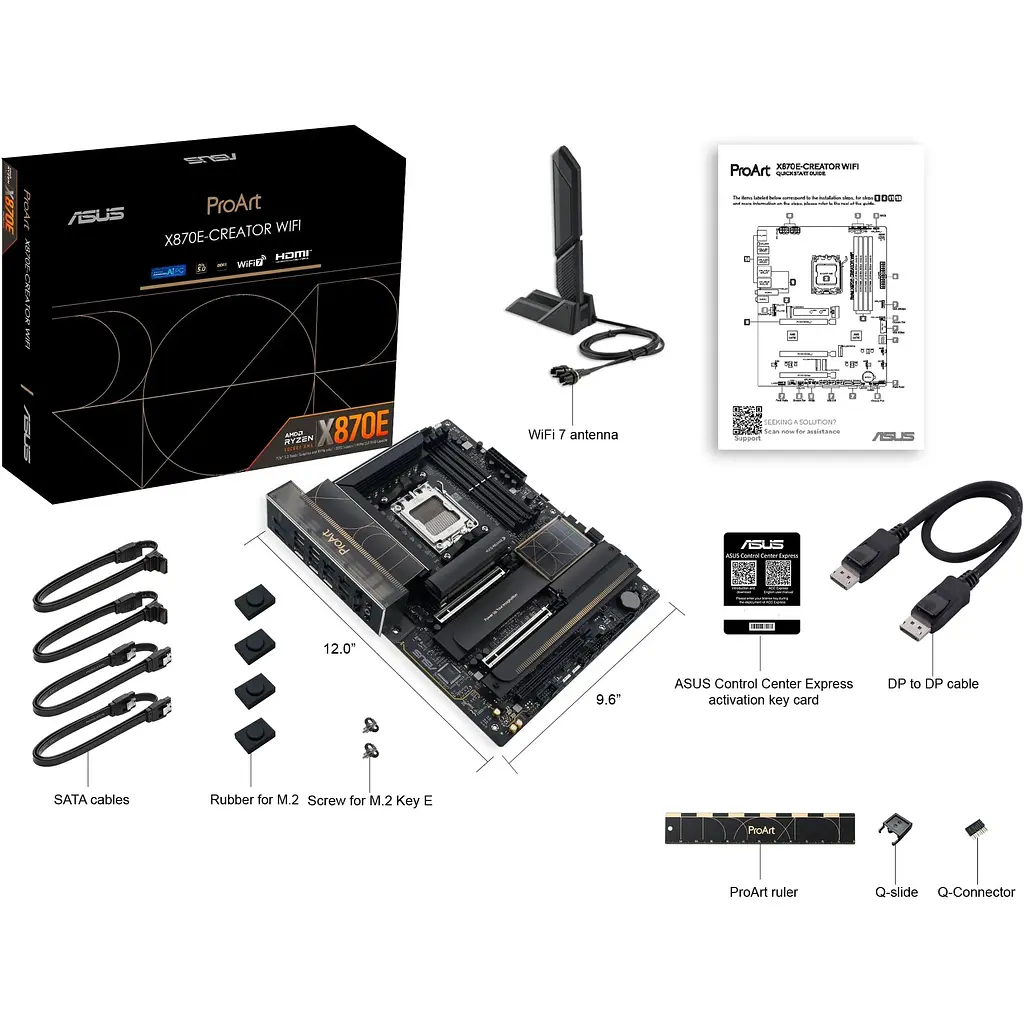 Материнська плата Asus Proart X870E-CREATOR WIFI sAM5 X870E 4xDDR5 M.2 HDMI WiFi BT ATX - фото 2
