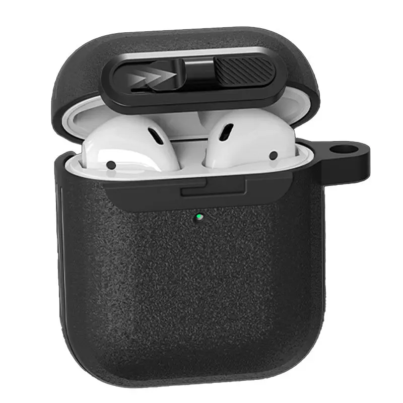 Футляр Frosted для навушників Airpods 1/2 Black - фото 2