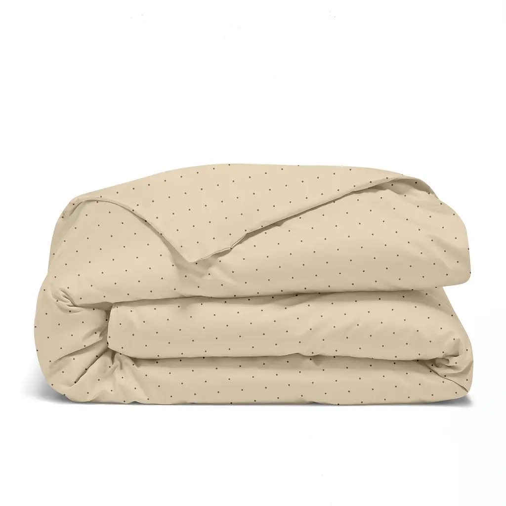 Комплект постільної білизни Cosas євро без простирадла MINI DOTS CS5 200 x 220 см (DropChocoBeige_200_2) - фото 4